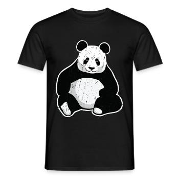 Großer Panda Giant Panda - Männer T-Shirt - Schwarz - Vorne - AI Model Male 178 light (178cm)