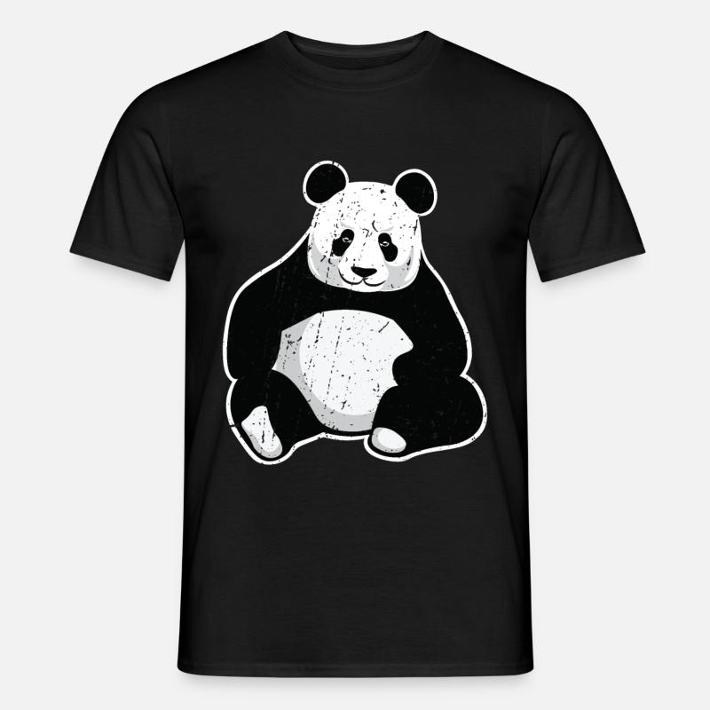 Great Panda Giant Panda - Men’s T-shirt - black