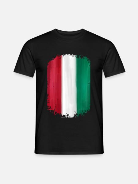 Italy flag - Men's T-Shirt - black