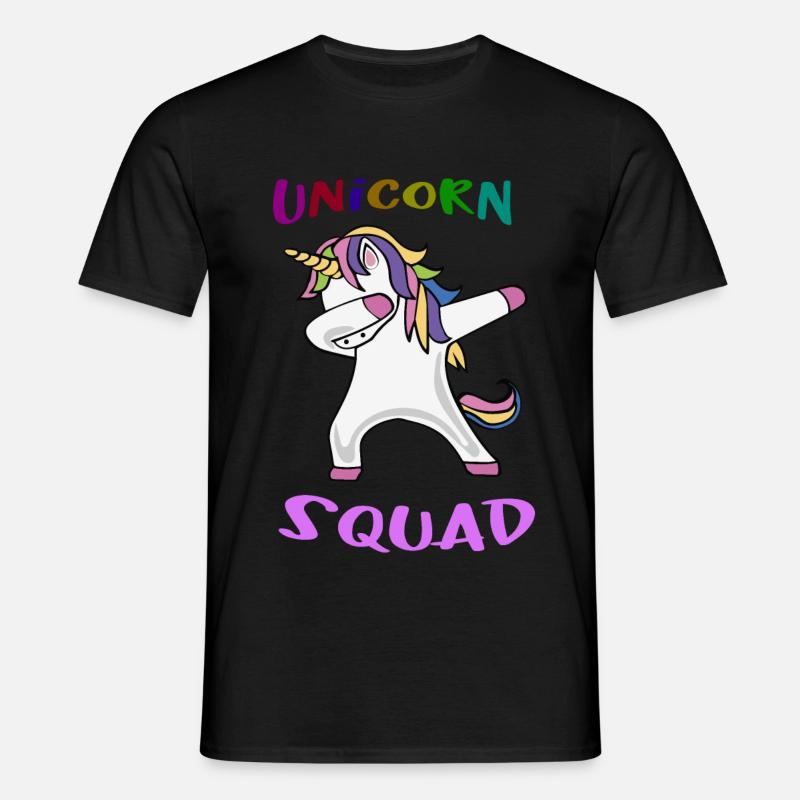 EINHORN SQUAD - Männer T-Shirt - Schwarz