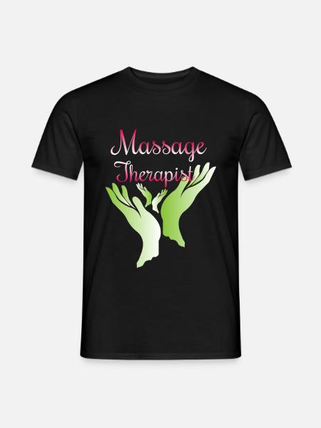 Massage Therapist Massage Masseur Masseuse - Männer T-Shirt - Schwarz