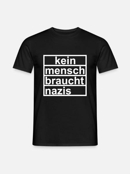 no one needs nazis - Men's T-Shirt - black