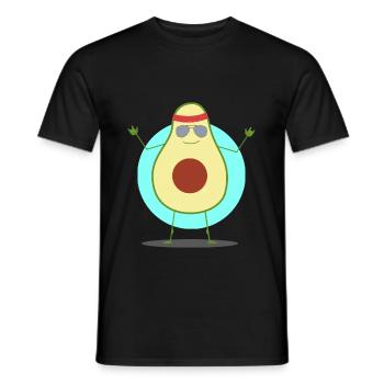 Métal de saine alimentation Cool Delicious Avocat - T-shirt homme - noir - Devant - AI Model Male 178 light (178cm)