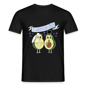 Mariage d'avocat se marier Funny Food - T-shirt homme - noir - Devant - AI Model Male 178 light (178cm)