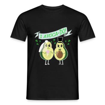 Mariage d'avocat se marier Funny Food - T-shirt homme - noir - Devant - AI Model Male 178 light (178cm)