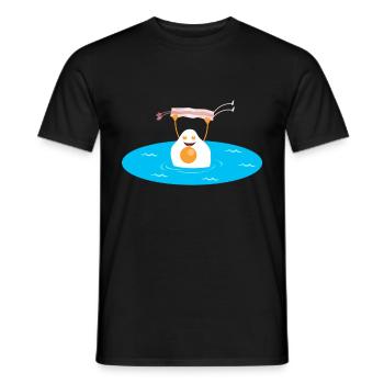 Bacon Egg Fried Egg Dirty Dancing Movie - Men's T-Shirt - black - Front - AI Model Male 178 light (178cm)
