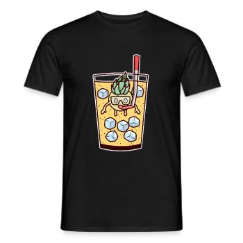 Cocktail Pina Colada Ananas Diving Verre Plongée - T-shirt homme - noir - Devant - AI Model Male 178 light (178cm)