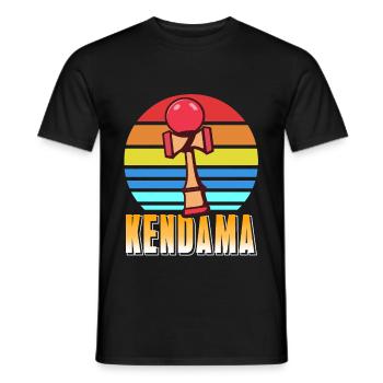 Kendama - Männer T-Shirt - Schwarz - Vorne - AI Model Male 178 light (178cm)