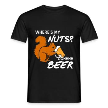 Squirrel - Men's T-Shirt - black - Front - AI Model Male 178 light (178cm)