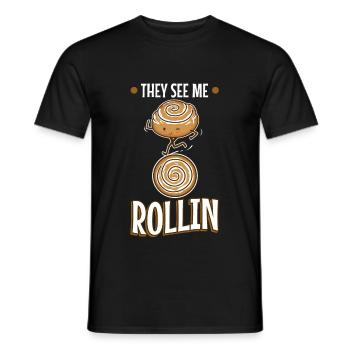 They see me rollin - Men's T-Shirt - black - Front - AI Model Male 178 light (178cm)