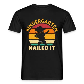 Kindergarten Nailed It - Männer T-Shirt - Schwarz - Vorne - AI Model Male 178 light (178cm)