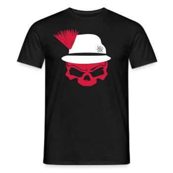 Steirerhutskull - Männer T-Shirt - Schwarz - Vorne - AI Model Male 178 light (178cm)