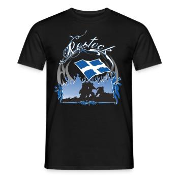 Rostock - T-shirt homme - noir - Devant - AI Model Male 178 light (178cm)