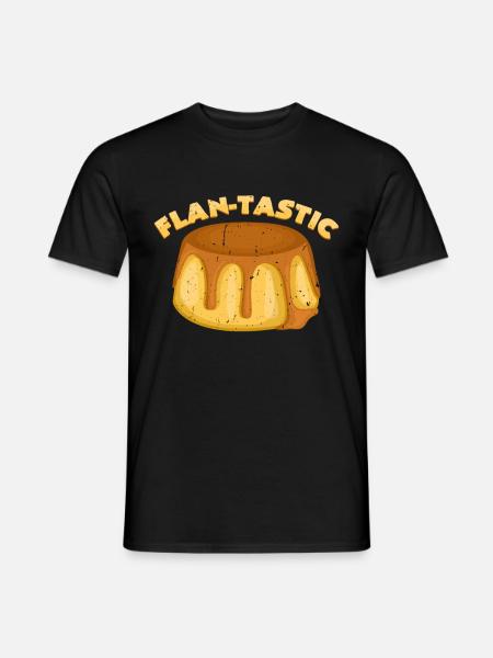 Flan - Tastic | Pie Pun sjove ord - Mænd T-shirt - sort