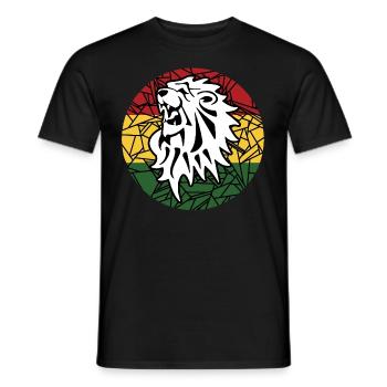 reggae - Men's T-Shirt - black - Front - AI Model Male 178 light (178cm)