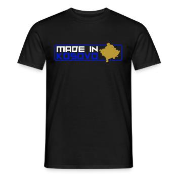 Kosovo Heimat Herkunft Kosovare Kosova Albanien - Männer T-Shirt - Schwarz - Vorne - AI Model Male 178 light (178cm)