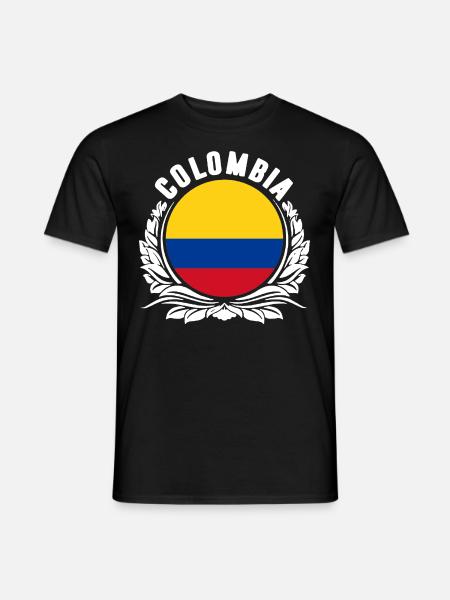 Kolumbien - Männer T-Shirt - Schwarz