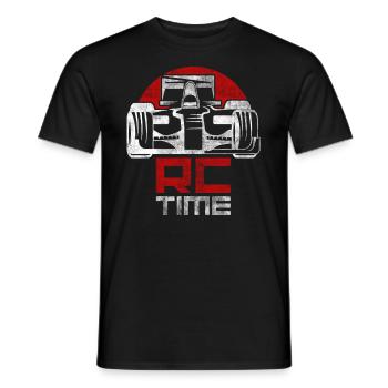 Car racing car - Men's T-Shirt - black - Front - AI Model Male 178 light (178cm)