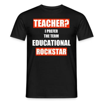 Teacher Teacher Teacher School Profession Gift - Men's T-Shirt - black - Front - AI Model Male 178 light (178cm)