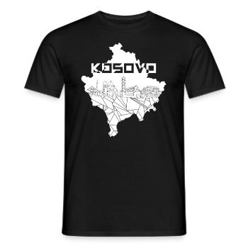 Kosovo - T-shirt homme - noir - Devant - AI Model Male 178 light (178cm)