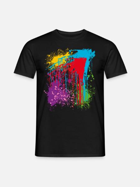 Colors, bright colors, colorful - Men's T-Shirt - black