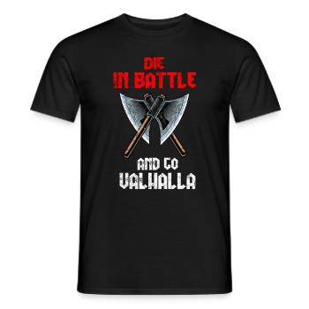 Wikinger - Männer T-Shirt - Schwarz - Vorne - AI Model Male 178 light (178cm)