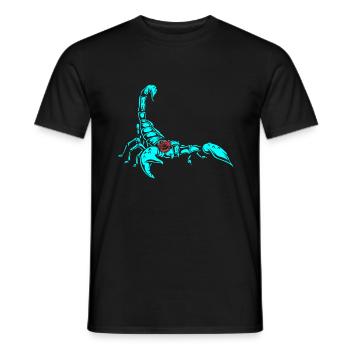 Scorpio Zodiac Sign Astrology - Men's T-Shirt - black - Front - AI Model Male 178 light (178cm)