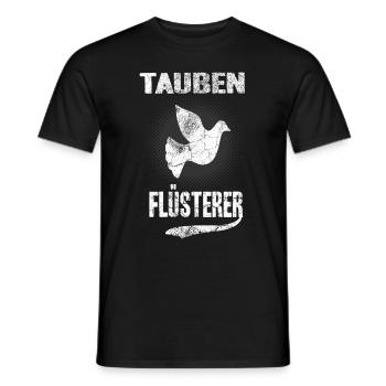 Tauben - Männer T-Shirt - Schwarz - Vorne - AI Model Male 178 light (178cm)