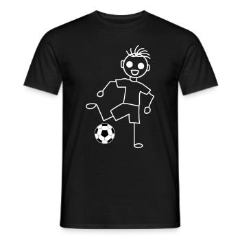Football football football - T-shirt homme - noir - Devant - AI Model Male 178 light (178cm)