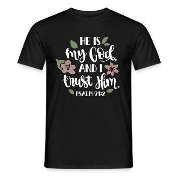 Religion God Faith Church Bible - Men's T-Shirt - black - Front - AI Model Male 178 light (178cm)
