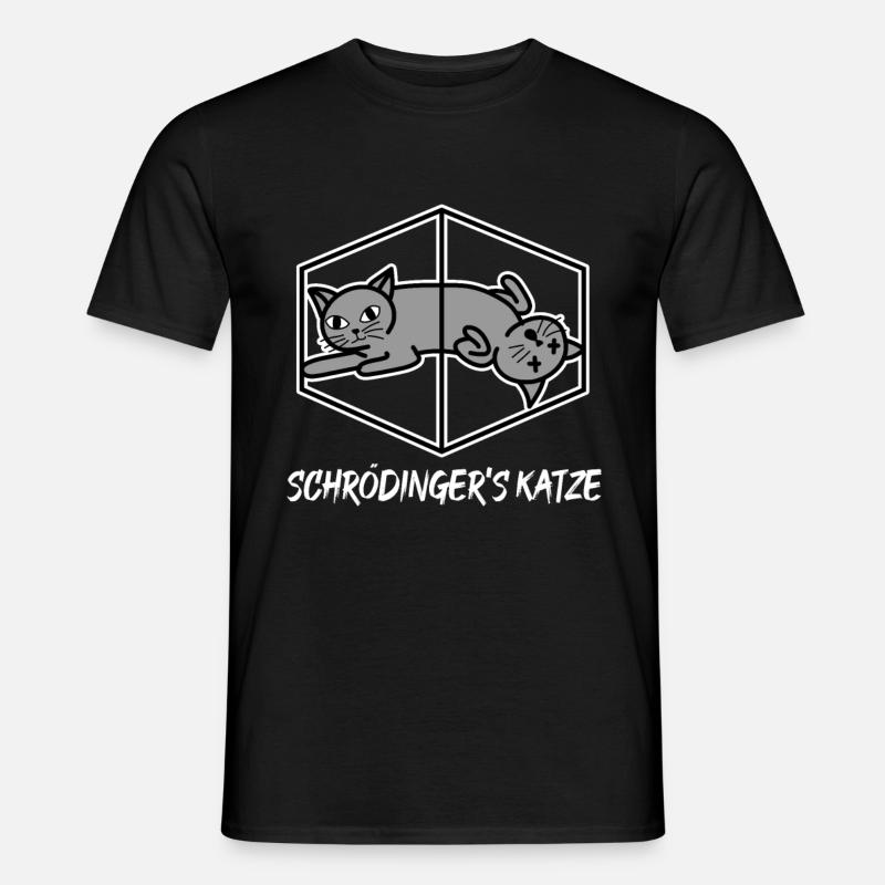 Schrödingers Katze - Männer T-Shirt - Schwarz