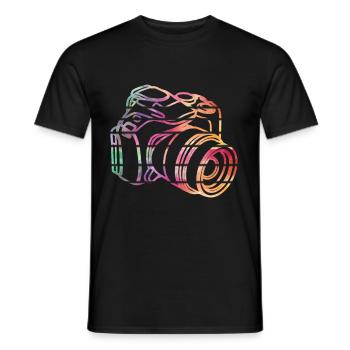 Photography | Photographers | photographer - Men's T-Shirt - black - Front - AI Model Male 178 light (178cm)