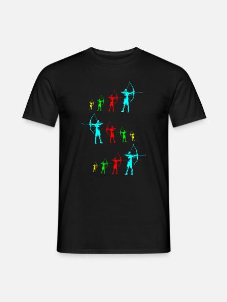 Bogenschütze Bogenschießen Bogenjagd Geschenk - Männer T-Shirt - Schwarz