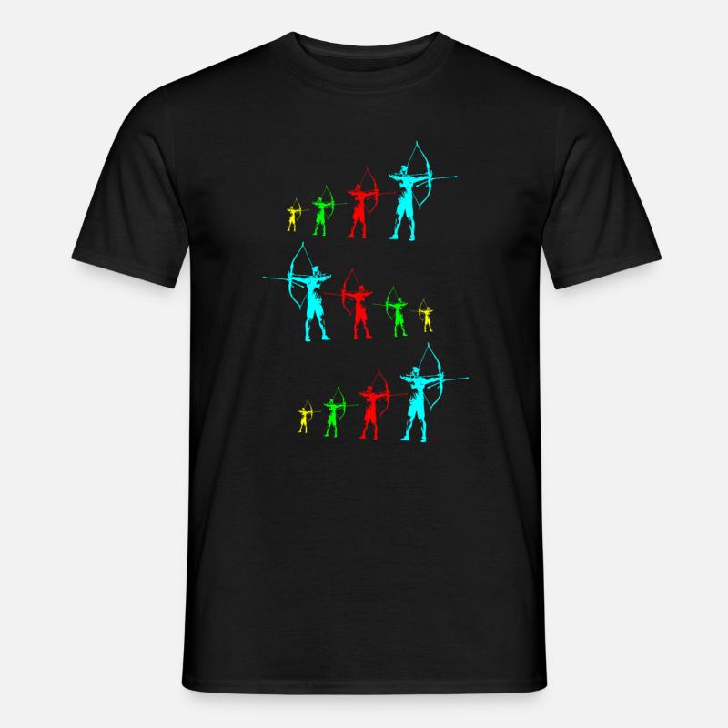 Bogenschütze Bogenschießen Bogenjagd Geschenk - Männer T-Shirt - Schwarz