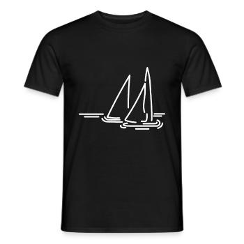 Voile | Marin cadeau | Cadeau voile drôle - T-shirt homme - noir - Devant - AI Model Male 178 light (178cm)