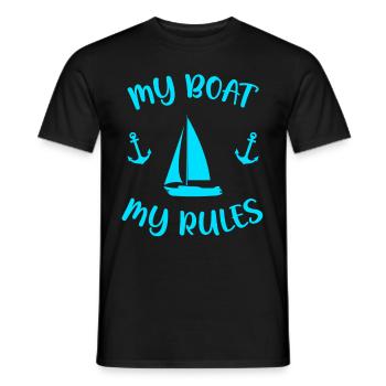 Voile | Marin cadeau | Cadeau voile drôle - T-shirt homme - noir - Devant - AI Model Male 178 light (178cm)