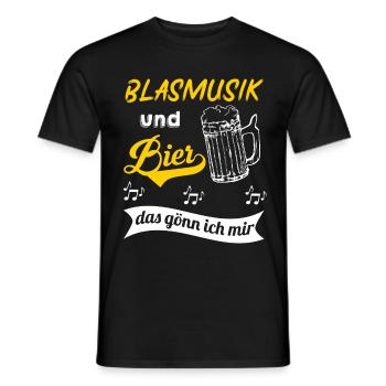 Blasmusik | Musikverein | Geschenk Musiker - Männer T-Shirt - Schwarz - Vorne - AI Model Male 178 light (178cm)