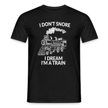 locomotive - Men's T-Shirt - black - Front - AI Model Male 178 light (178cm)