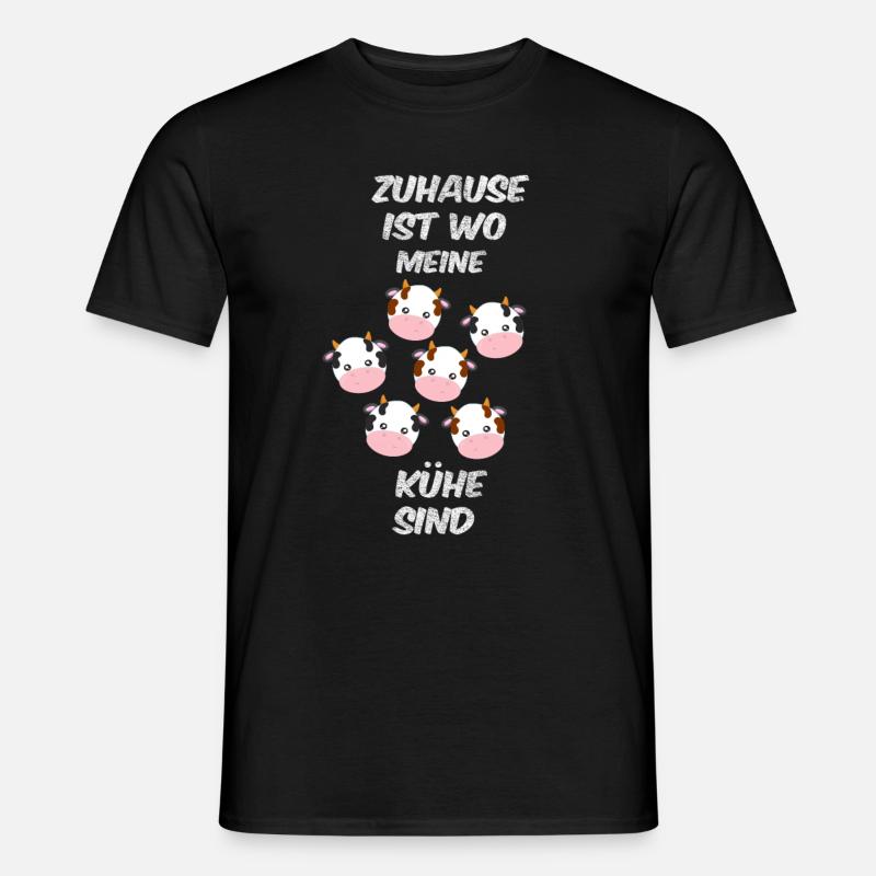 Kühe - Männer T-Shirt - Schwarz