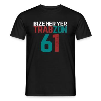 bize her yer trabzon - Männer T-Shirt - Schwarz - Vorne - AI Model Male 178 light (178cm)