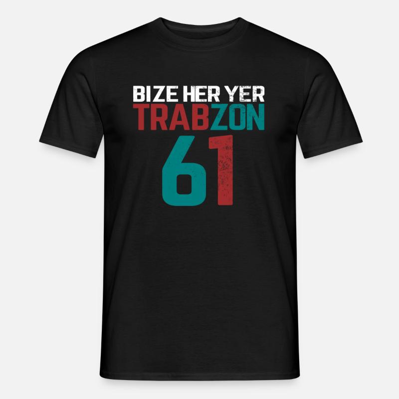 bize her yer trabzon - Männer T-Shirt - Schwarz