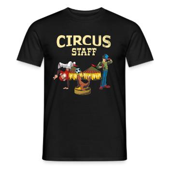 circus - Men's T-Shirt - black - Front - AI Model Male 178 light (178cm)