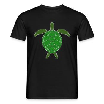 turtle - Men's T-Shirt - black - Front - AI Model Male 178 light (178cm)