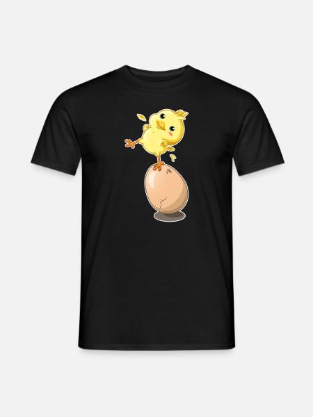Chick chicken egg - Men's T-Shirt - black