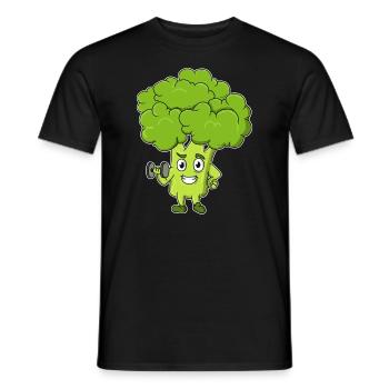Entraînement au brocoli - T-shirt homme - noir - Devant - AI Model Male 178 light (178cm)