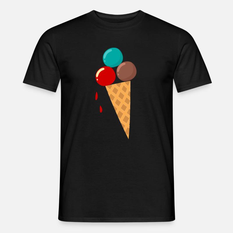 Eis - Männer T-Shirt - Schwarz