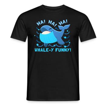 Lustiges Wal Design Whale Hello There! - Männer T-Shirt - Schwarz - Vorne - AI Model Male 178 light (178cm)