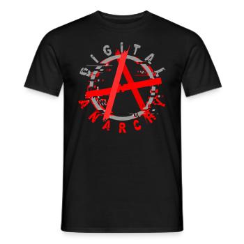 Digitial Anarchy Digital Anarchy Liberté - T-shirt homme - noir - Devant - AI Model Male 178 light (178cm)