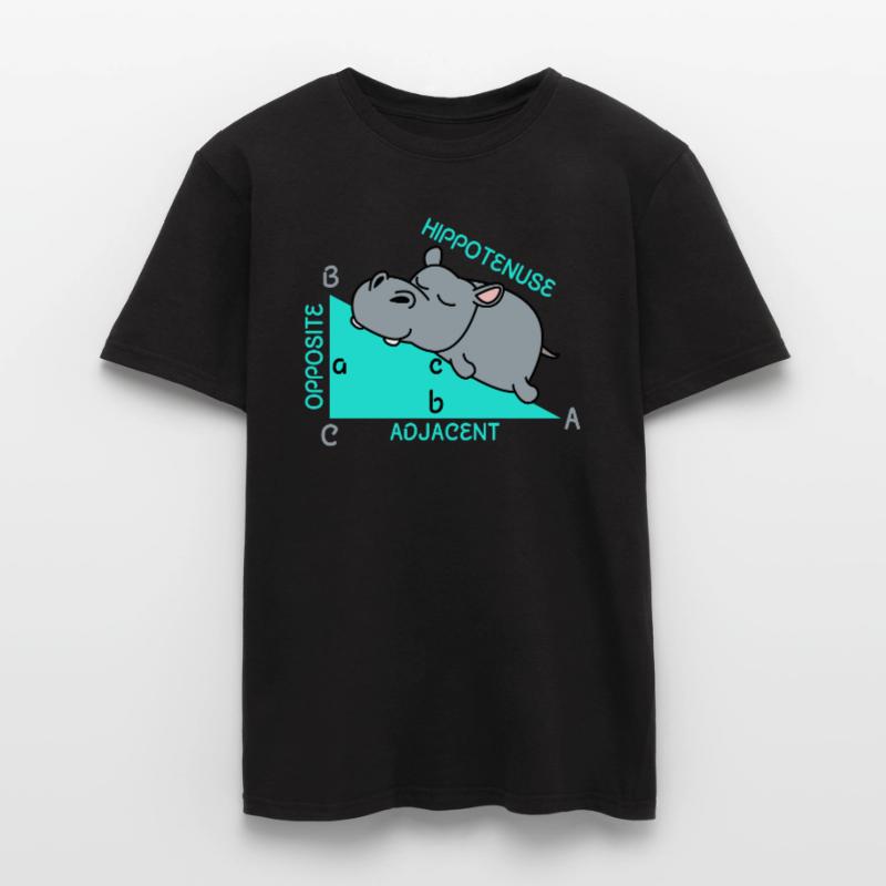 Hippotenuse math math math teacher joke fun Men's T-Shirt