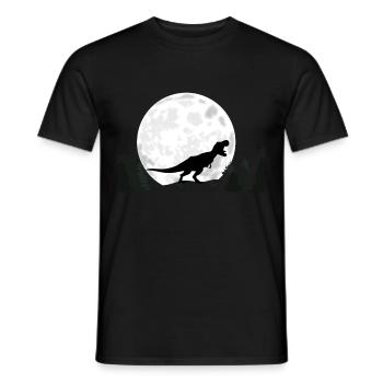Dinosaurier Tyrannosaurus - Männer T-Shirt - Schwarz - Vorne - AI Model Male 178 light (178cm)